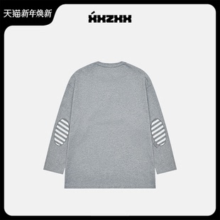 新款 XXZXX长袖 秋季 亲子装 2105 T恤贴花刺绣宽松圆领男女潮牌童装
