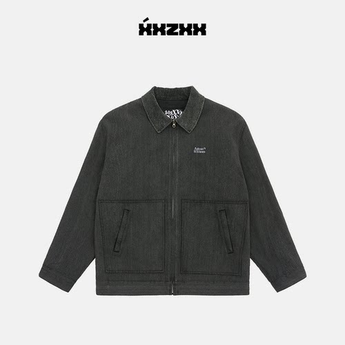 XXZXX潮牌牛仔外套重磅水洗夹克