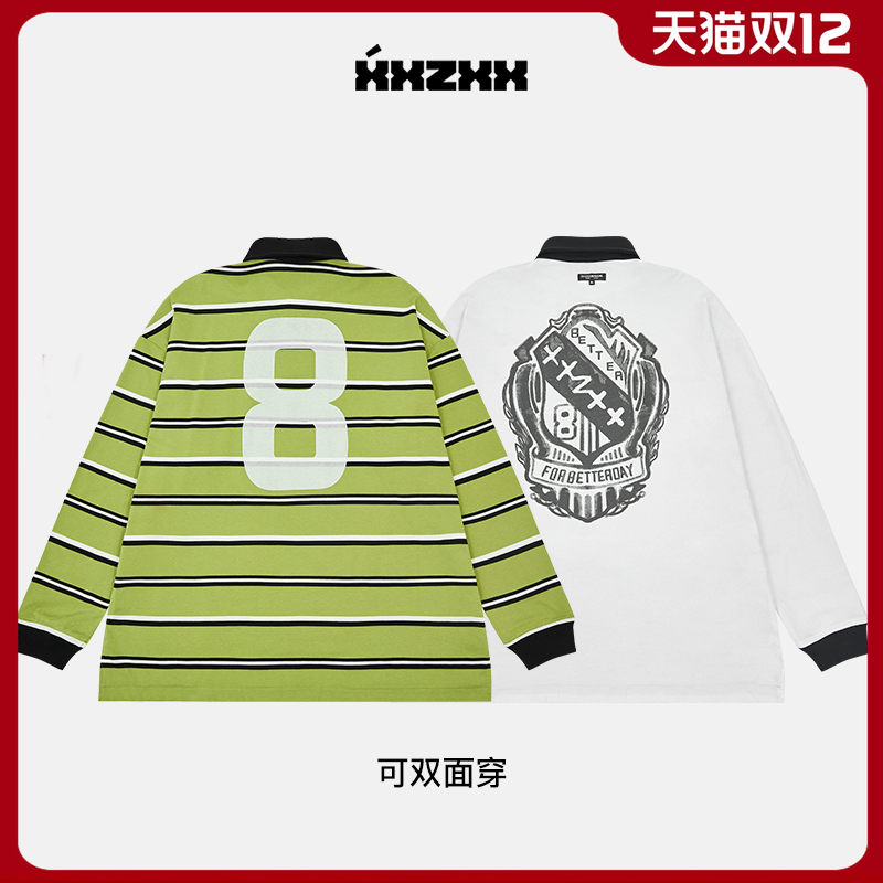 xxzxx双面可穿长袖T恤潮牌男女