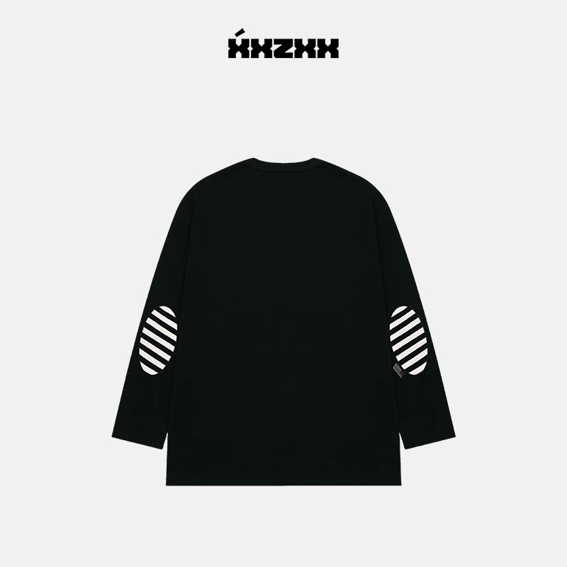 XXZXX潮牌长袖T恤贴花刺绣宽松图片