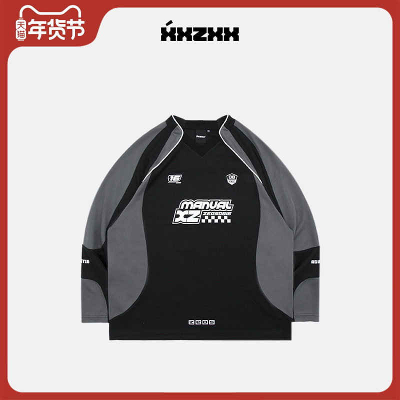 XZVP街舞大赛 XXZXX美式复古棒球衫长袖T恤男女潮牌童装亲子装217,男装,T恤,淘宝优惠券,粉丝福利购,淘宝优惠卷