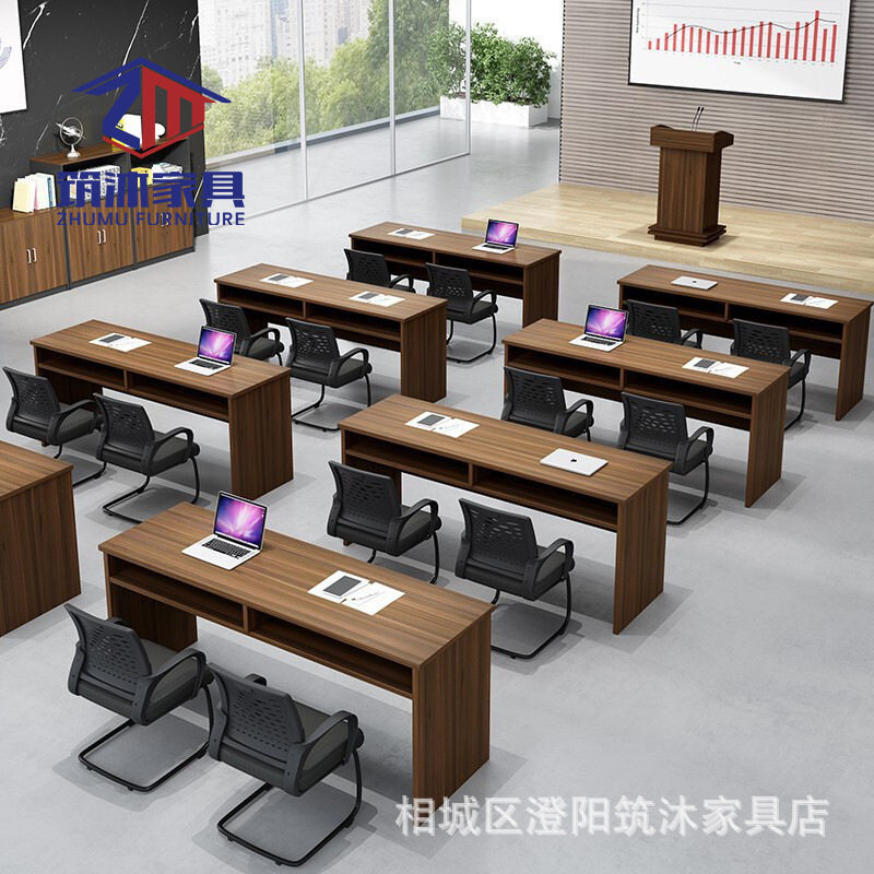 条形桌长条桌会议室条桌拼接会议桌组合培训桌椅双人三人课桌