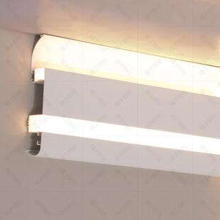 明装线条灯发光顶角线条灯石膏线墙角天花客厅免开槽阴角洗墙灯