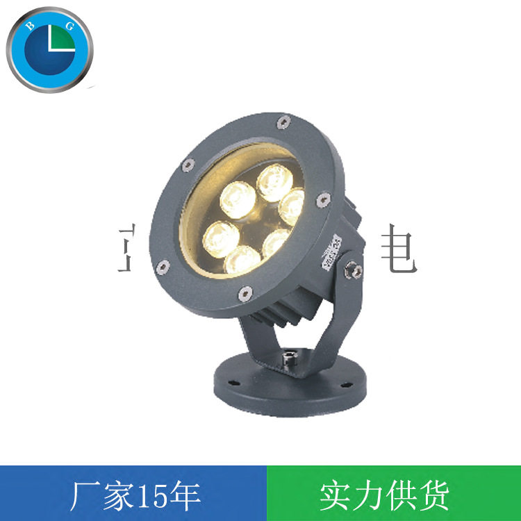 LED投射灯聚光灯照树灯户外防水鸟巢灯草坪投射圆形花园地