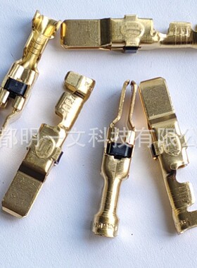 现货66261-2公端子TE泰科线径1.25-1.4，2-3镀金压接端子全新