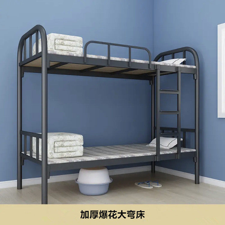 深圳批发铁架床学校宿舍双层床工厂员工高低床成人上下铺铁床厂家
