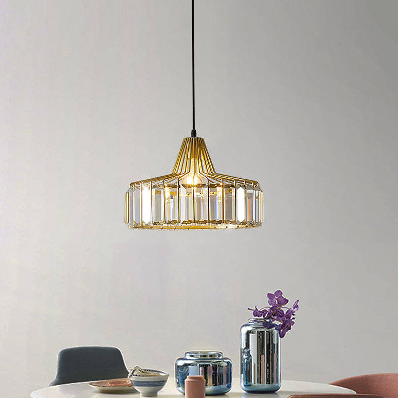 餐厅吊灯简约现代轻奢水晶灯创意阳台灯日式卧室床头小吊灯餐厅灯