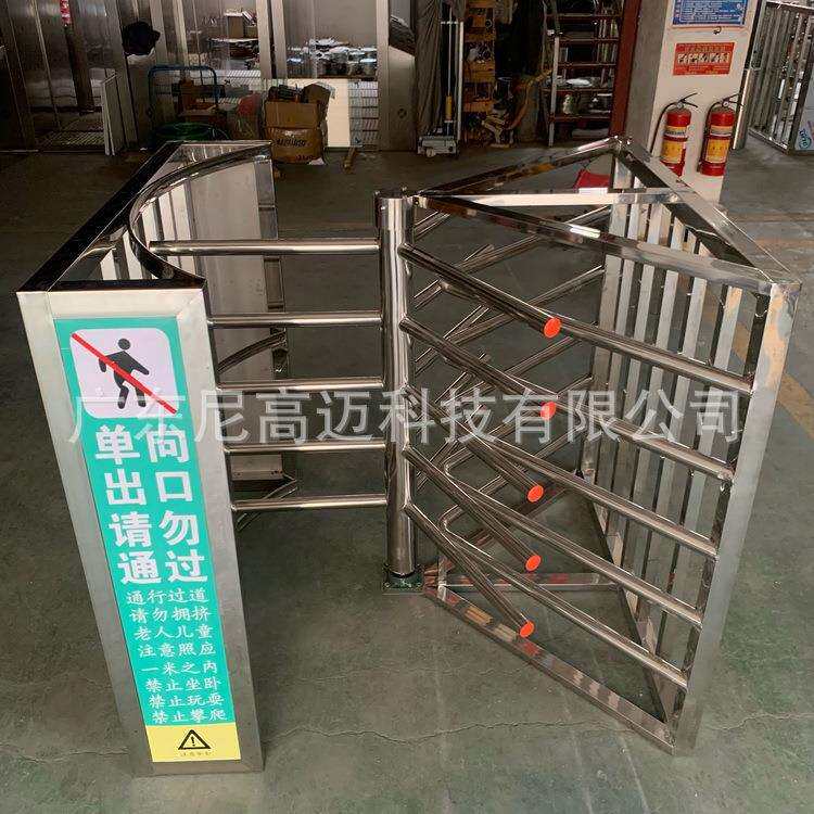 现货供应单向通道自控旋转门广州南站出站半高全高梳状旋转门图