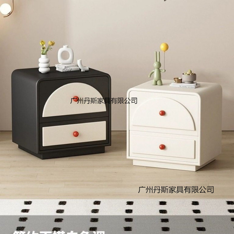 简约现代实木床头柜北欧储物柜卧室小型小柜子家用轻奢收纳床边