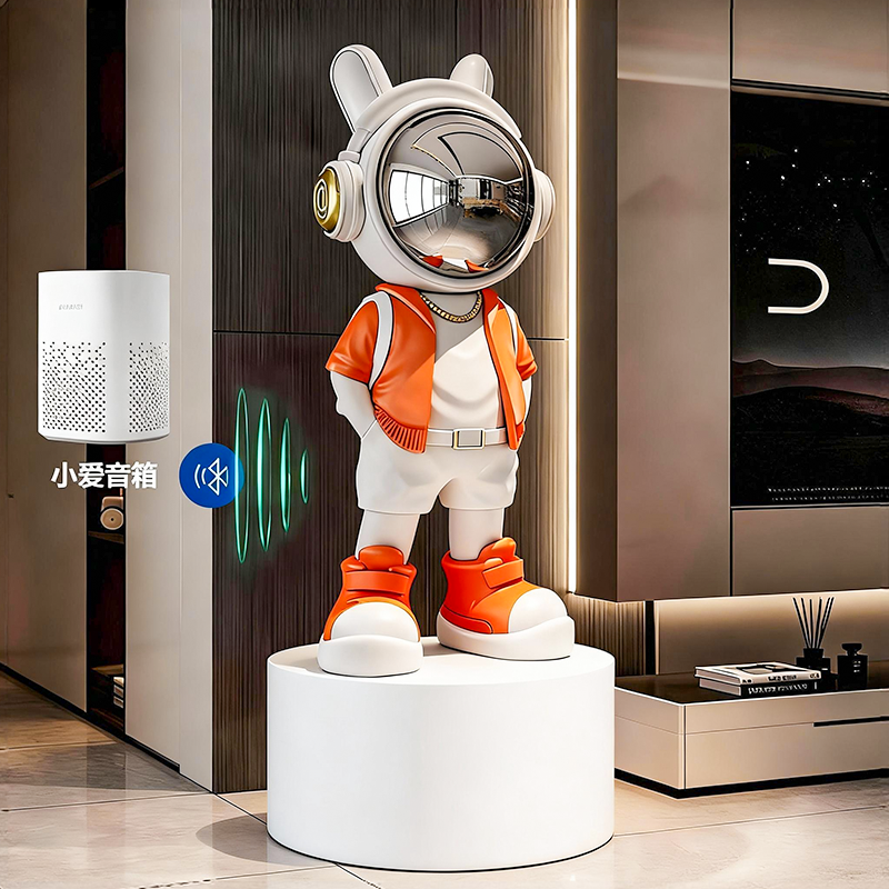 宇航员太空人落地摆件饰品存钱罐蓝牙音响客厅电视柜乔迁家居礼物