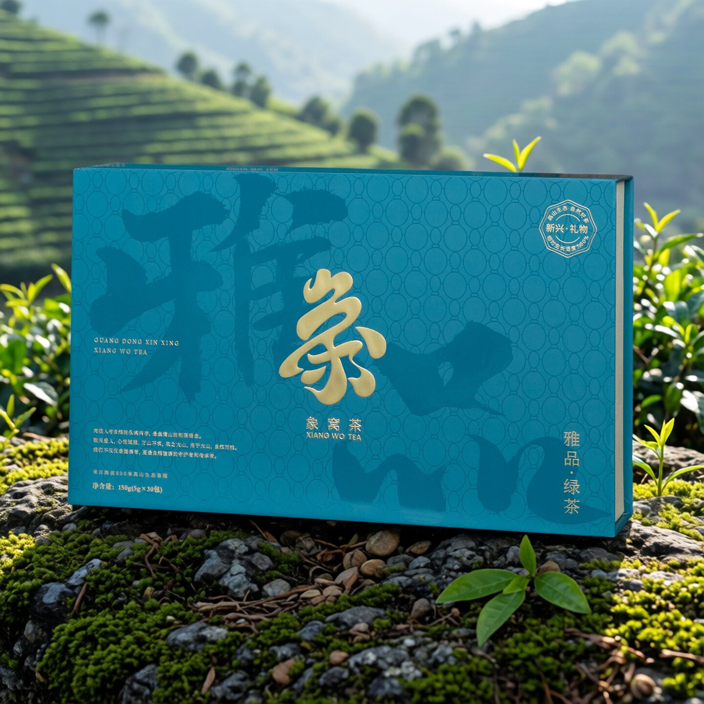 2026明前春茶 广东新兴翔顺象窝茶雅品绿茶盒装象窝山茶叶春茶