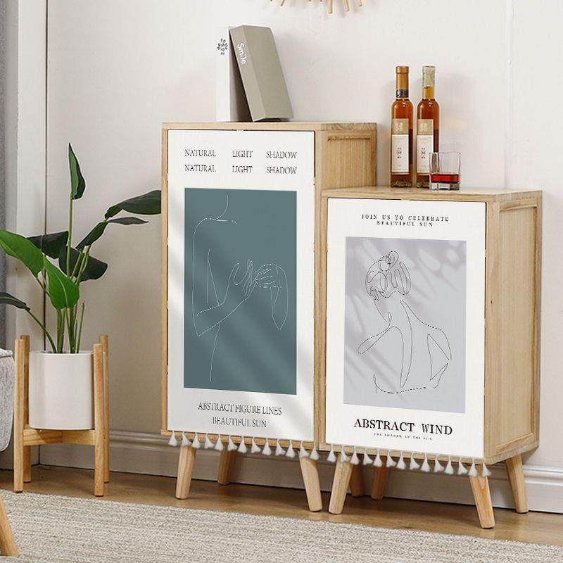 爆款现代北欧ins风防尘免打孔家用隔断帘书柜鞋柜厨房遮挡布帘可,居家布艺,门帘,淘宝优惠券,粉丝福利购,淘宝优惠卷