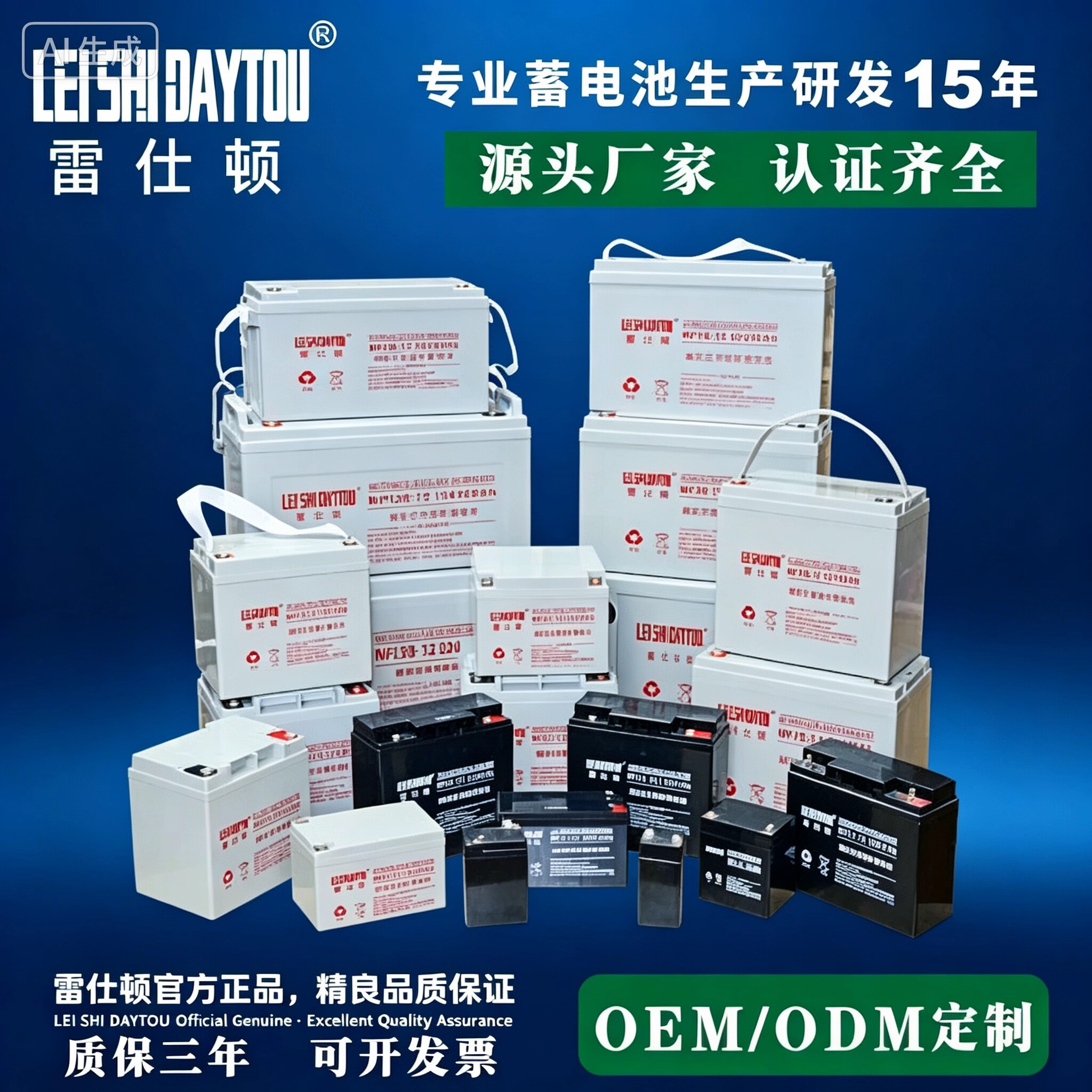 雷仕顿蓄电池NP12V17AH24AH33AH38AH40AH65AH100AH直流屏UPS/EPS