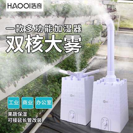 浩奇工业加湿器蔬菜保鲜超声波家用商用客厅办公室定时