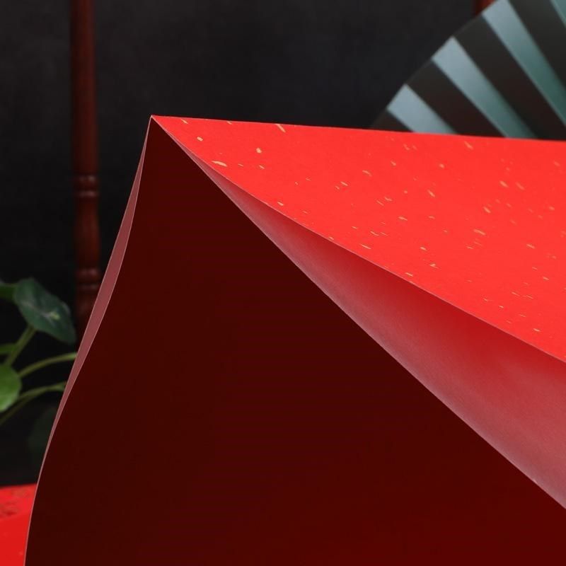 洒金宣纸册页本万年红o折页本婚书请柬签到本书法折页记账本签名