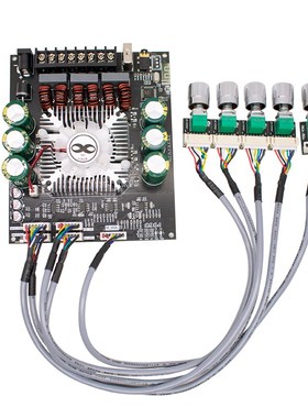 160WX2+220W引线式q蓝牙功放模块2.1声道TDA7498E音调低音炮 HT22