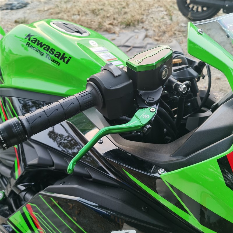 适用川崎ZX6R 2024年款改装铝合金刹车手把离合牛角拉Z杆车把配件