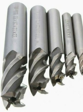极速11111111115pcs/spet Carbide 4 Flutes CNC HSS End Milling