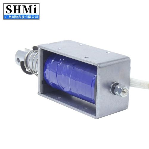 LY019拉力74N撞击牵引直流电磁铁12JV大吸力推拉式拉杆强磁线圈