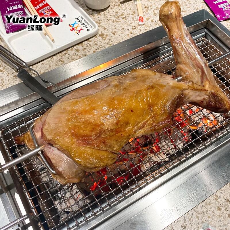 ZB6M羊腿烤炉不锈钢烧烤炉炭火烤羊J腿炉子镶嵌式烤炉上排烟自