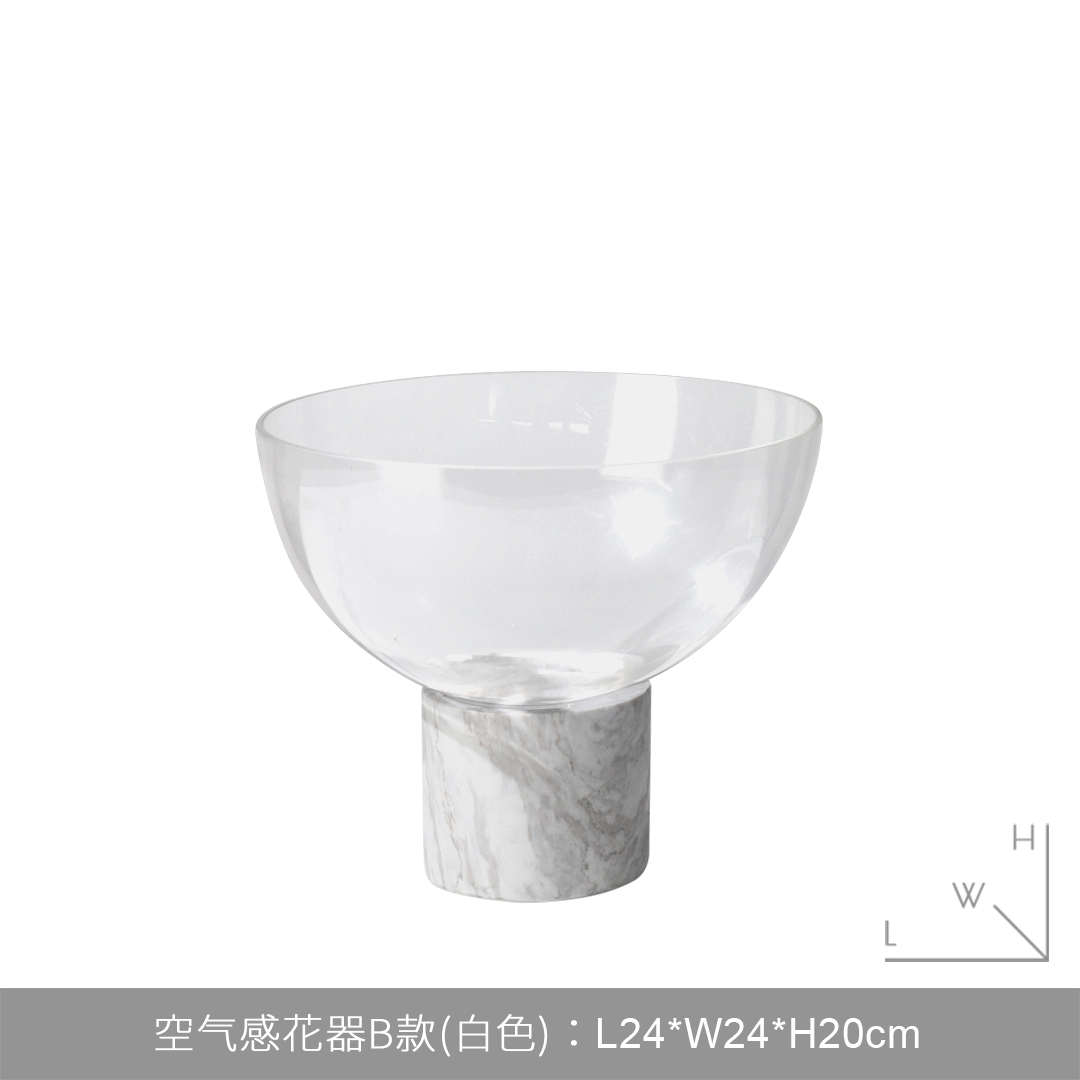现代样板间c酒店软装饰品菱形皮纹花器展厅会议室客厅花瓶创意摆