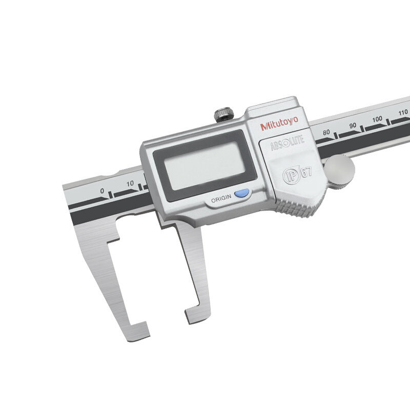 日本三丰mitutoyo外沟槽数显游标卡尺 573-651 0-150mm 扁头槽
