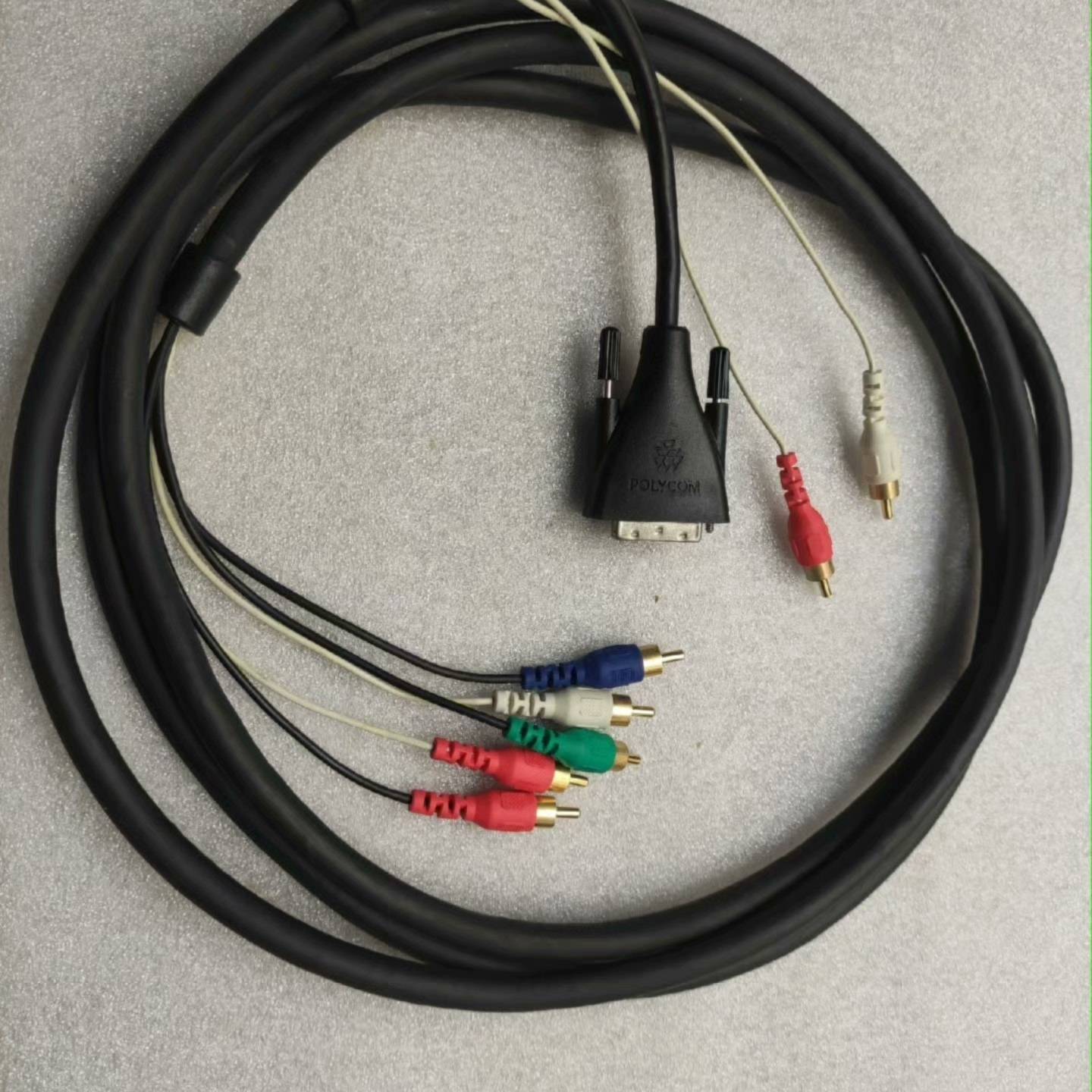 可维修Polycom宝利通 DVI转色差线 音视频分量线 黑色 3议价
