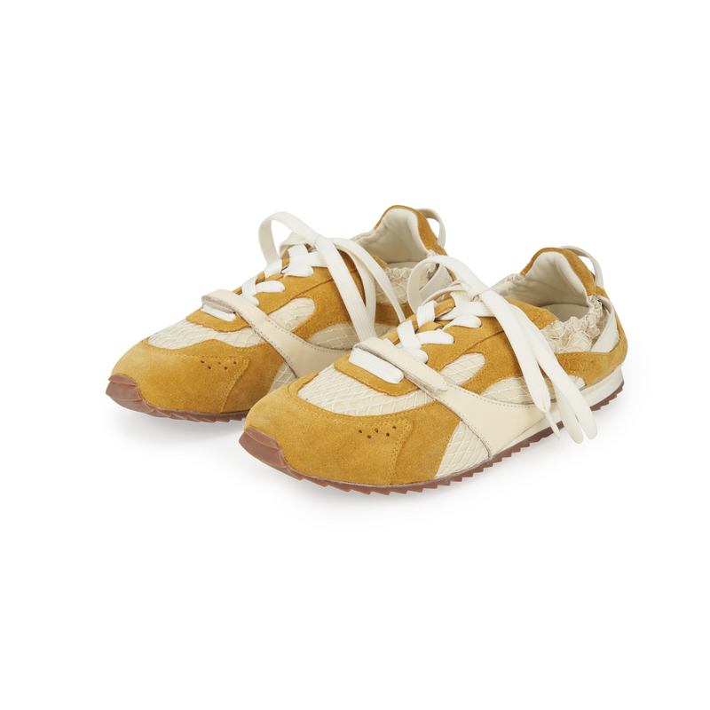 AVVENN网面拼接内增高平底造型设计感运动鞋德训鞋复古AK1P010679