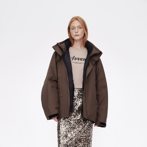 AVVENN冬季上身轻薄保暖时髦酷感羽绒服AM90501704