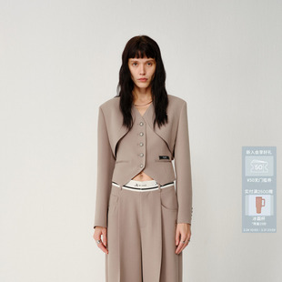 AVVENN简约真两件套西装 短外套AM10105752