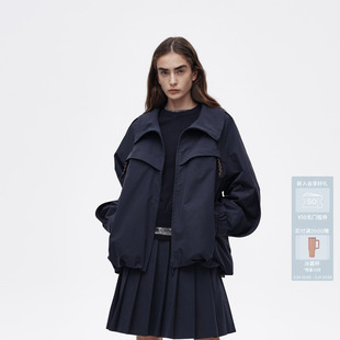 AVVENN设计师款 抽绳下摆细节结构线设计夹克外套AL10105761