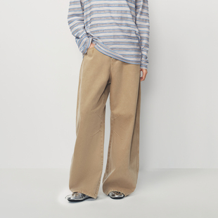 AVVENN经典重工艺磨边省道设计立体分割牛仔裤好穿百搭AK11302617