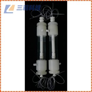 5巴夹套层析柱 柱内压增加到3 中压水冷夹套层析柱 带转换接头