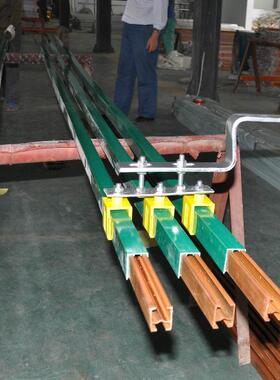 JDU-HT-500A单级铜滑触线,钢铁厂煤场行车用安全滑线