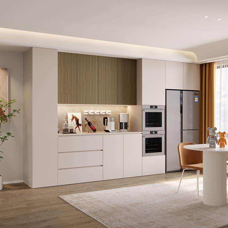 2026餐边柜冰箱嵌入式一体靠墙高柜现代简约酒柜餐厅厨房家居轻奢