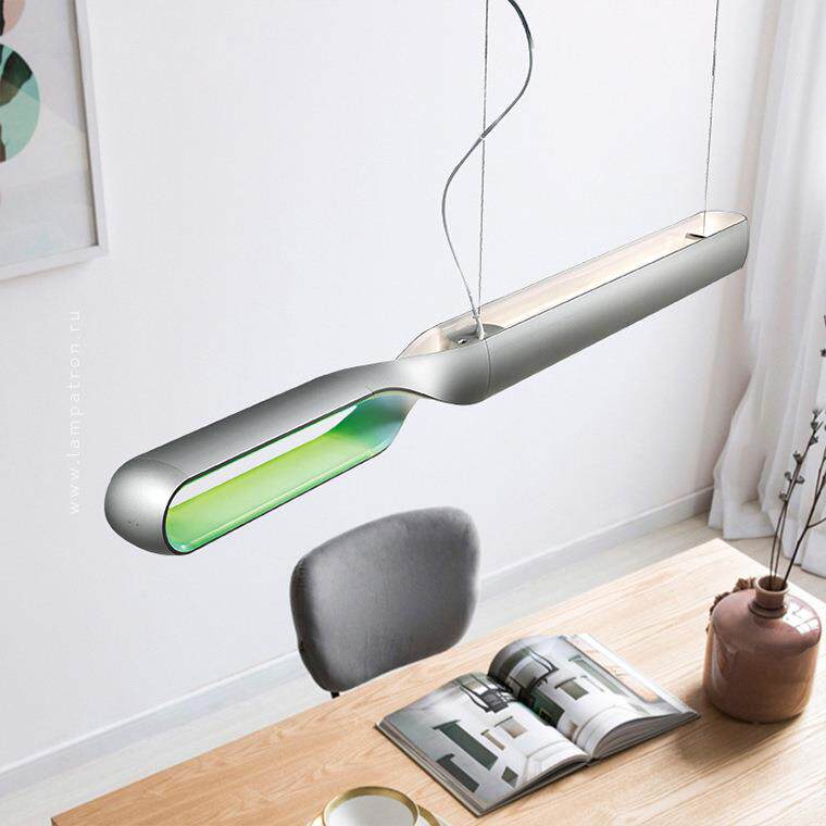 极简简约餐厅吊灯创意艺术一字艺术智能调光设计师样板房灯具