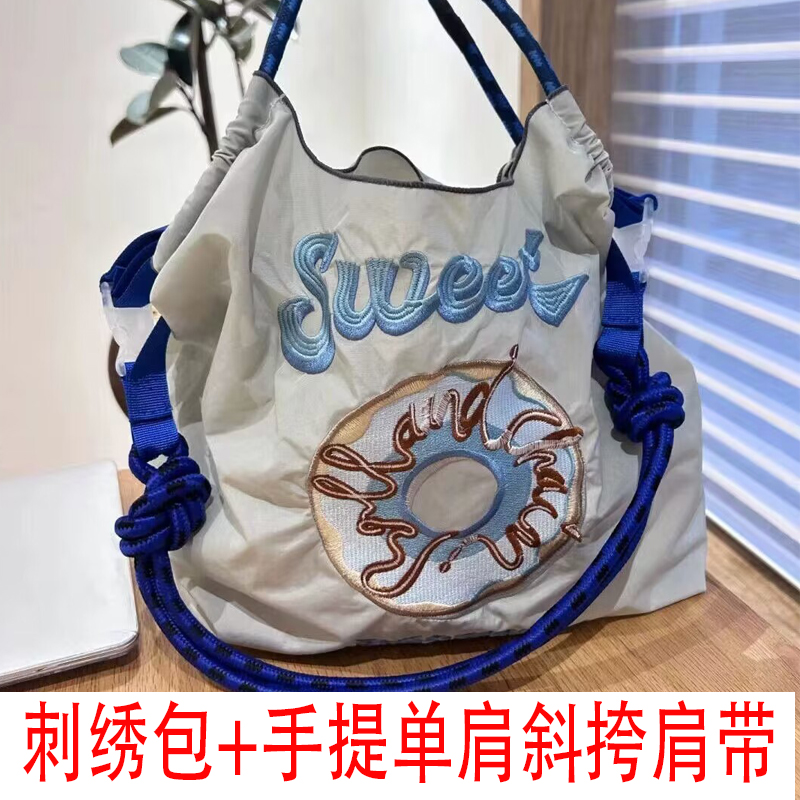 环保购物袋帆布包女2025新款斜挎