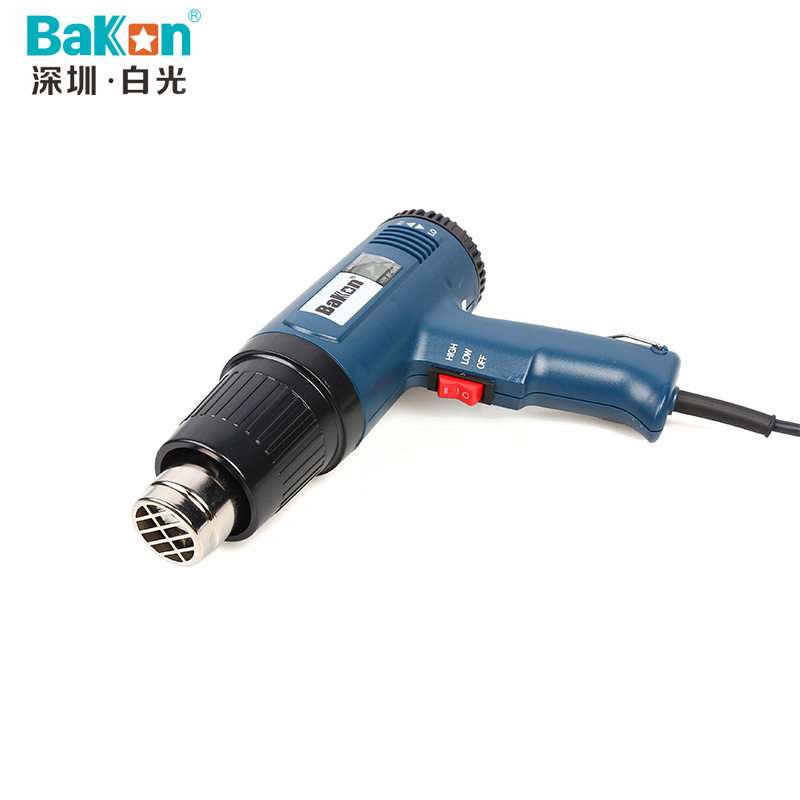 BK-8016电子调温热风枪BK8016数显热风枪1600W高温烤枪工业热风枪
