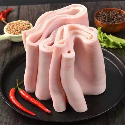 华宝精修猪皮新鲜冷冻无油生猪皮肉皮B精皮好猪皮10kg商用批发