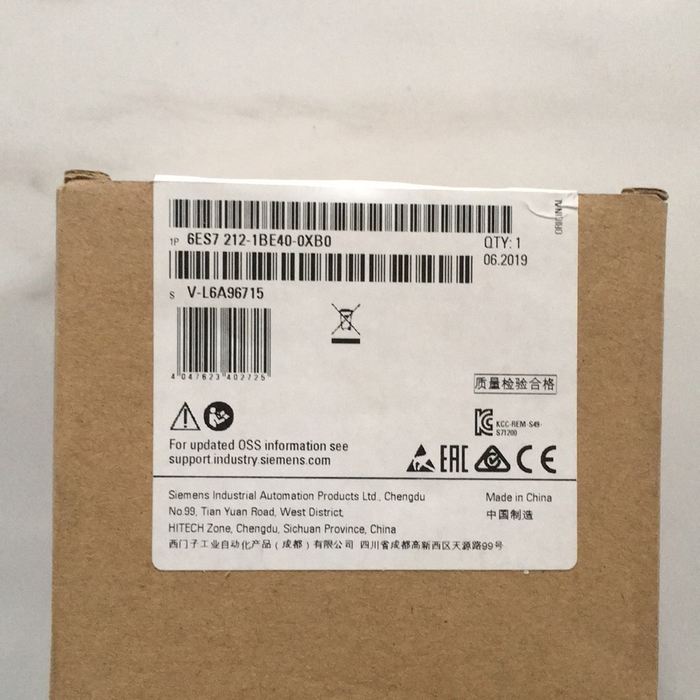 【顺庆】全新原装西门子CPU1212C中央处理器6ES7212-1B【议价】