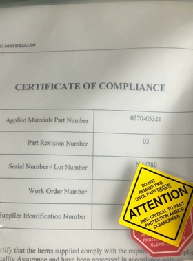 AMAT 0270-05321 TOOL LCF CALIB【议价】