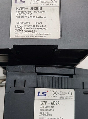 LS产电PLC-K7M-DR30U+G7-AD2A一套+成色【议价】