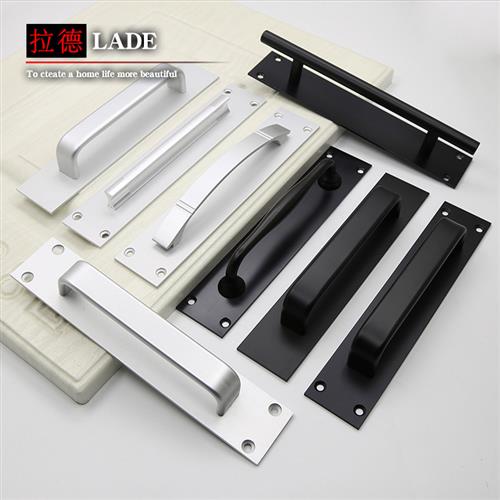 免打孔铝合金拉手木门房门玻璃窗推拉门移门防盗门明装拉手门把手