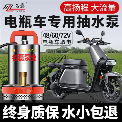 直流潜水泵48v60v72v电动车专用电动车抽水泵通用浇菜农用灌溉机