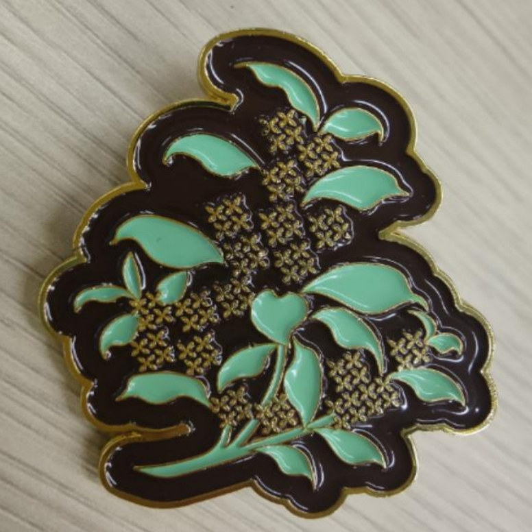 广西壮族特色手工艺广西桂花徽章