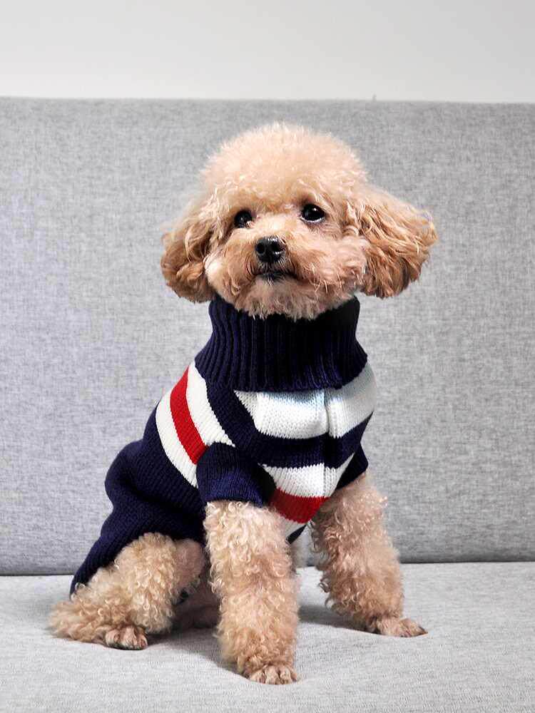 狗狗衣服毛衣秋冬天早晚保暖打底衫圣诞小鹿编织泰迪博美鹿犬网红