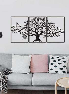 爆款生命之树3面板墙饰客厅墙面装饰电视背景壁挂墙上办公室家居