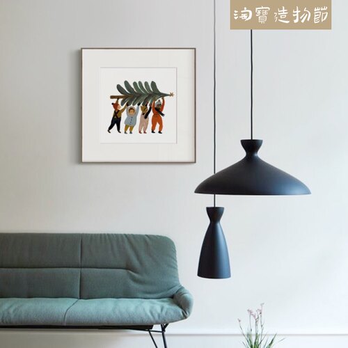 热销北欧小众可爱手绘童趣装饰画简D约儿童房卧室床头挂画艺术画