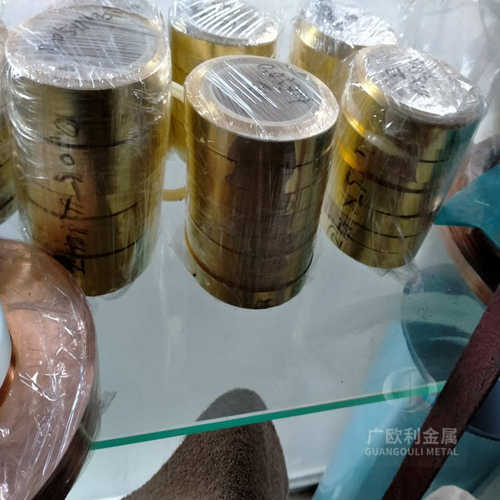 热销H65黄铜带 H62黄铜皮 黄铜片w 黄铜箔0.03 0.05 0.06 0.1mm