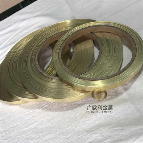 热销H65黄铜带 H62黄铜皮 黄铜片 z黄铜箔0.03 0.05 0.06 0.1mm